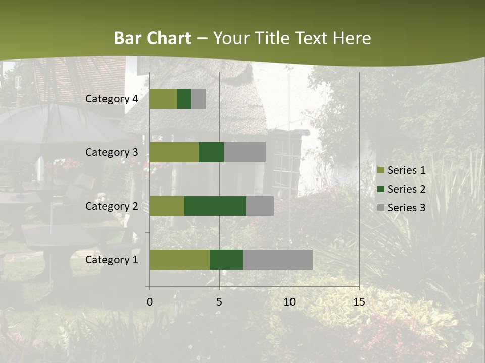 Attractive Thatched Devon Pub With Garden PowerPoint Template