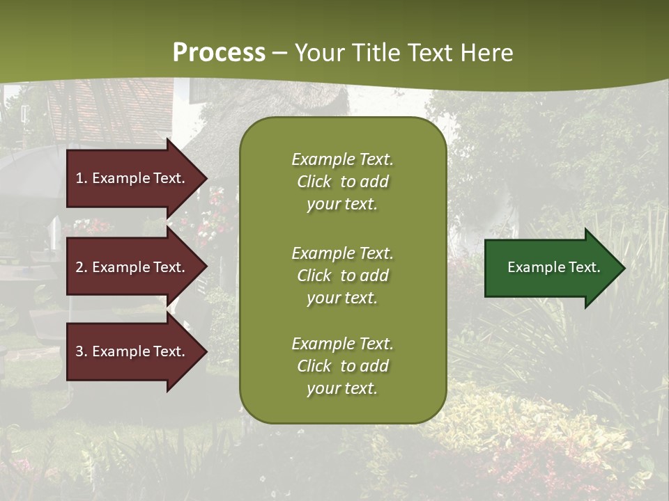 Attractive Thatched Devon Pub With Garden PowerPoint Template