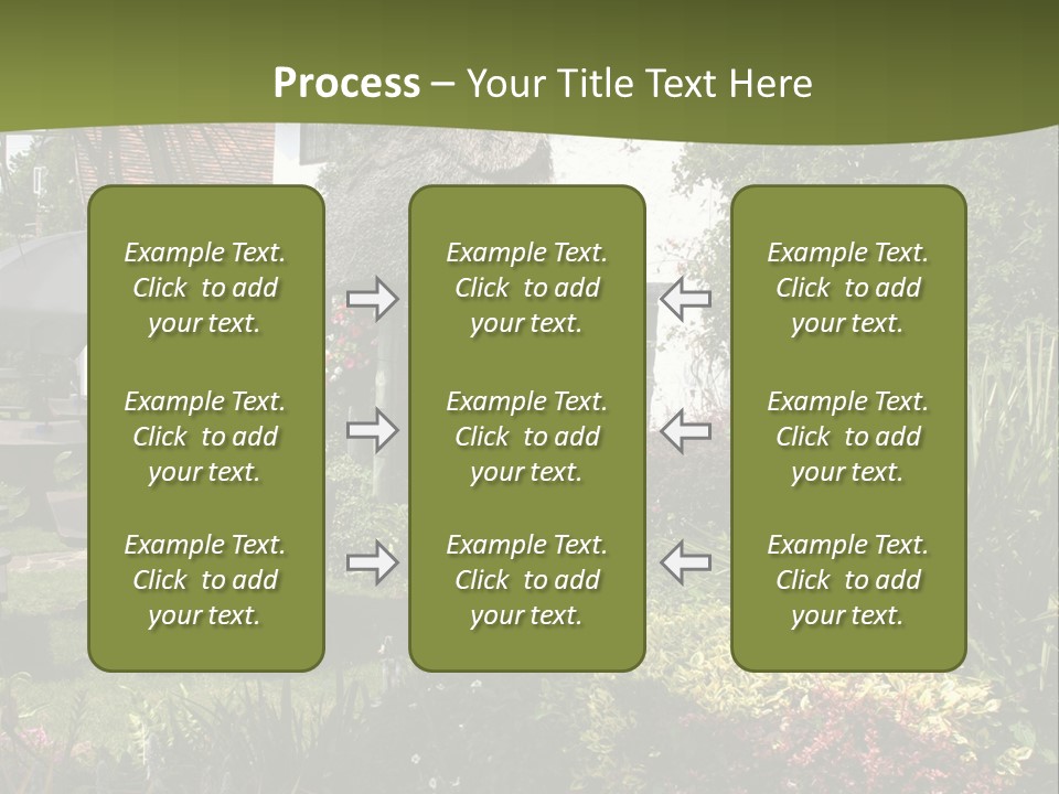 Attractive Thatched Devon Pub With Garden PowerPoint Template