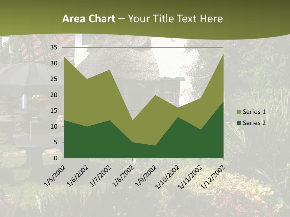 Attractive Thatched Devon Pub With Garden PowerPoint Template