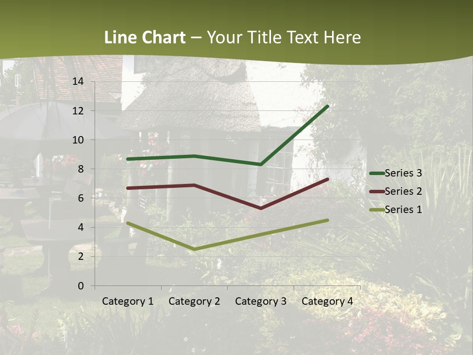 Attractive Thatched Devon Pub With Garden PowerPoint Template