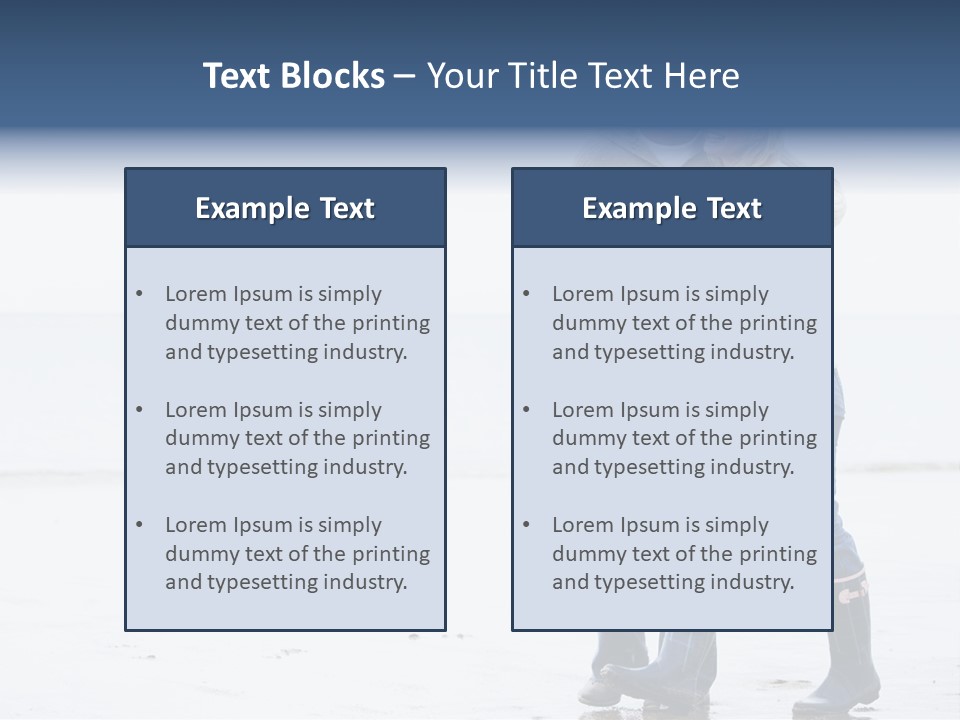 Couple Walking On Beach Arm In Arm Smiling PowerPoint Template