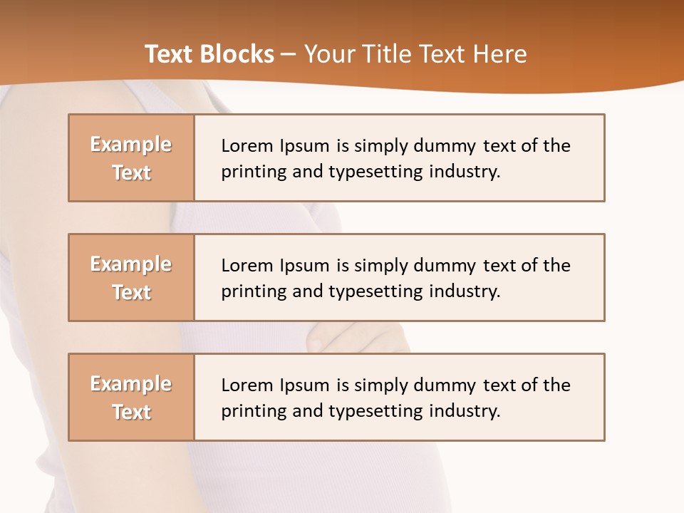 Caucasian Woman Who Is 9 Months Pregnant On White Background PowerPoint Template