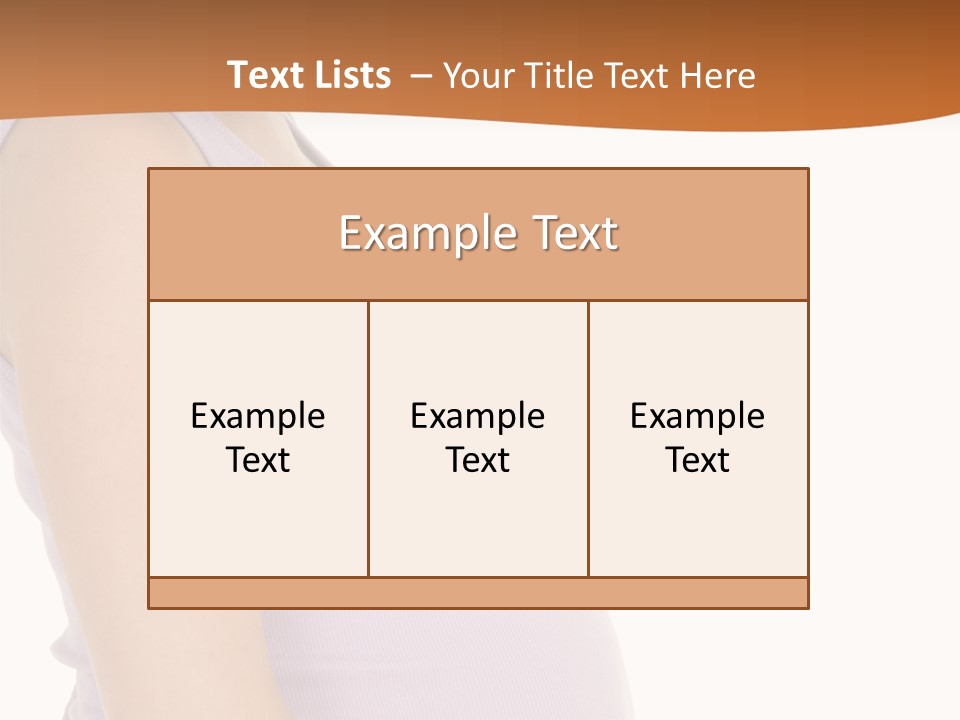 Caucasian Woman Who Is 9 Months Pregnant On White Background PowerPoint Template