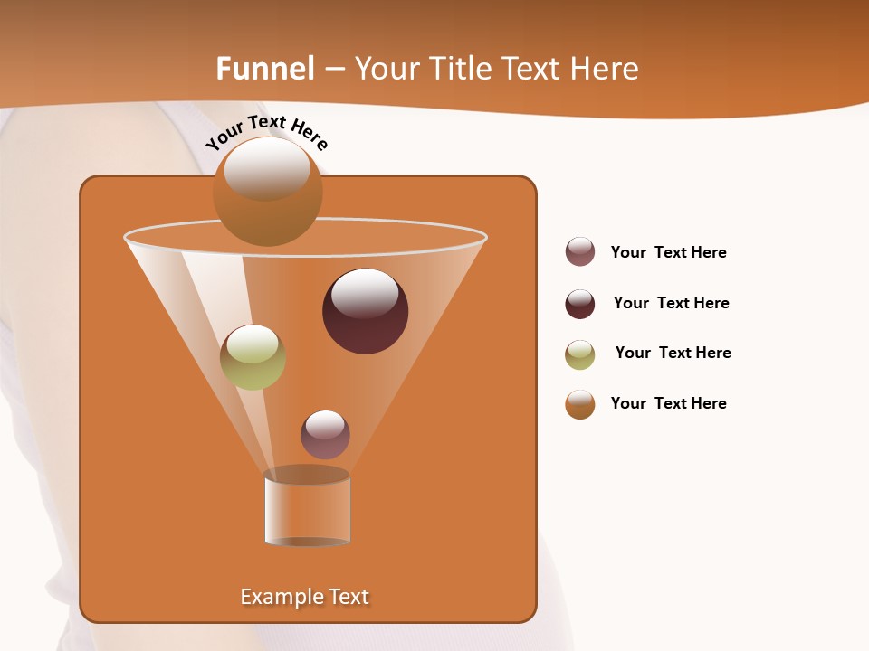 Caucasian Woman Who Is 9 Months Pregnant On White Background PowerPoint Template