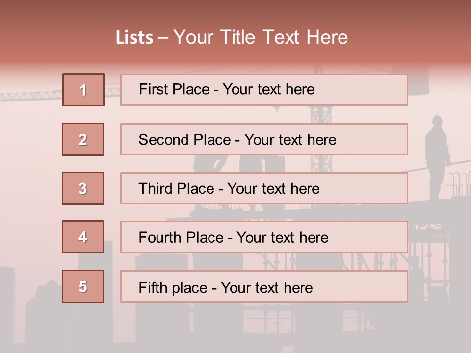 Construction PowerPoint Template