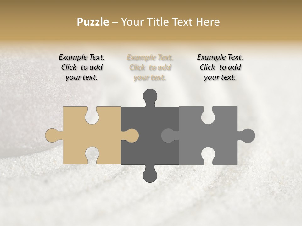 Raked Sand Around A Pebble In A Small Tabletop Rock Garden (Shallow Dof) PowerPoint Template