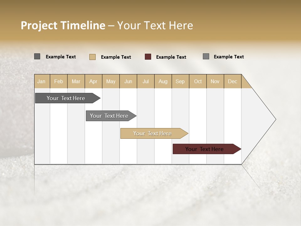 Raked Sand Around A Pebble In A Small Tabletop Rock Garden (Shallow Dof) PowerPoint Template