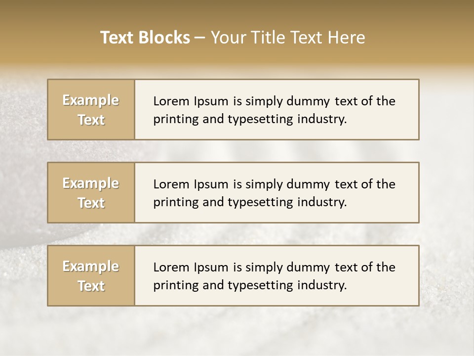 Raked Sand Around A Pebble In A Small Tabletop Rock Garden (Shallow Dof) PowerPoint Template