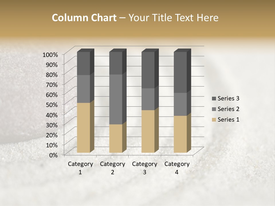 Raked Sand Around A Pebble In A Small Tabletop Rock Garden (Shallow Dof) PowerPoint Template