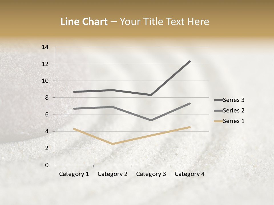 Raked Sand Around A Pebble In A Small Tabletop Rock Garden (Shallow Dof) PowerPoint Template