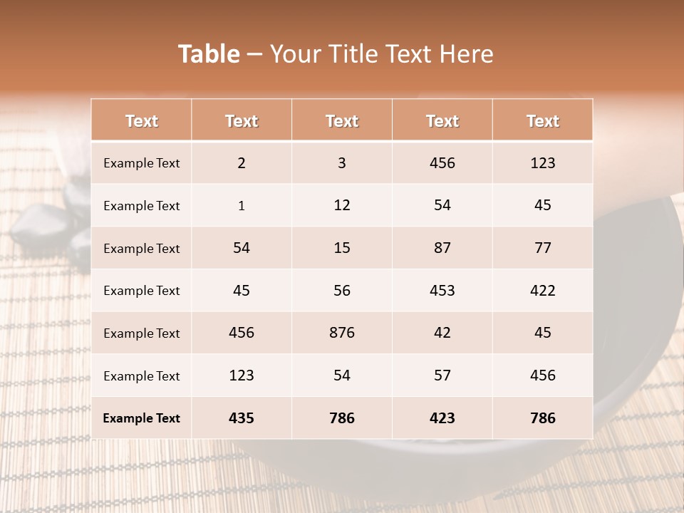 Woman Soaking Feet In Bowl Of Floral Scented Water In Spa PowerPoint Template