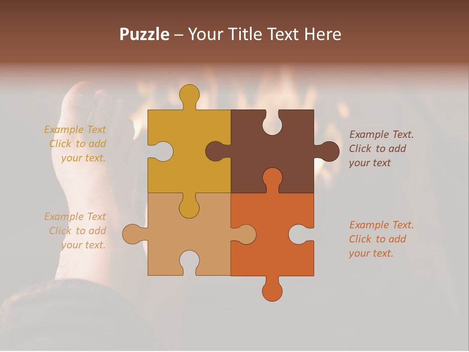 Feet Warming At A Fireplace PowerPoint Template