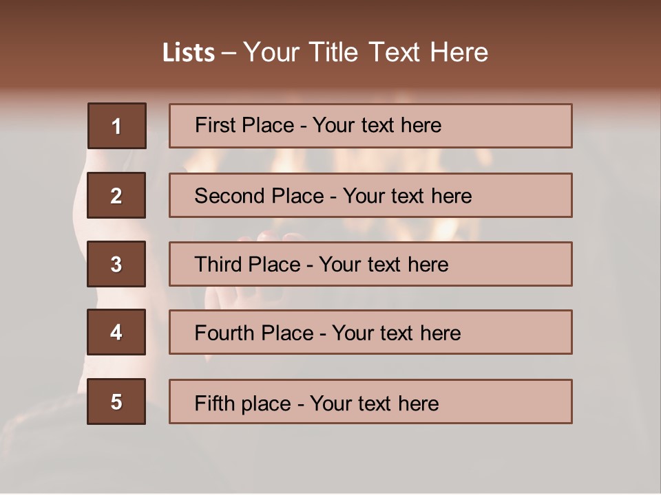 Feet Warming At A Fireplace PowerPoint Template