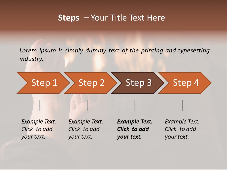 Feet Warming At A Fireplace PowerPoint Template