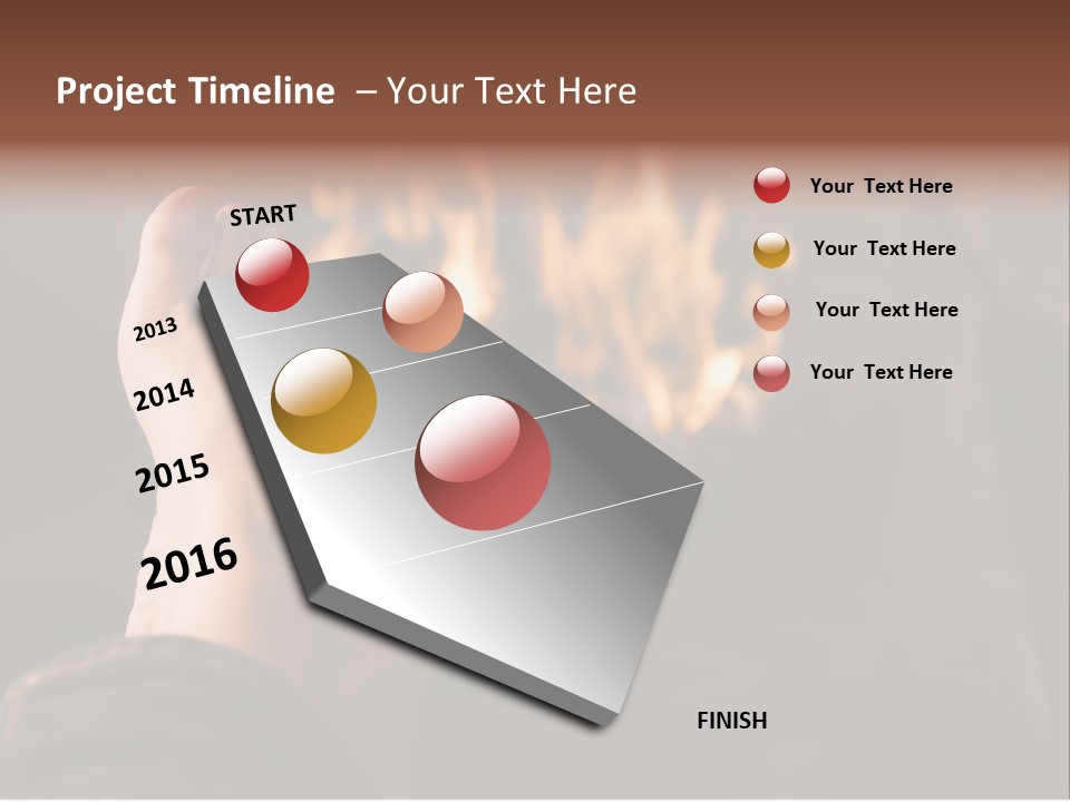 Feet Warming At A Fireplace PowerPoint Template