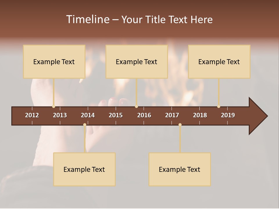 Feet Warming At A Fireplace PowerPoint Template
