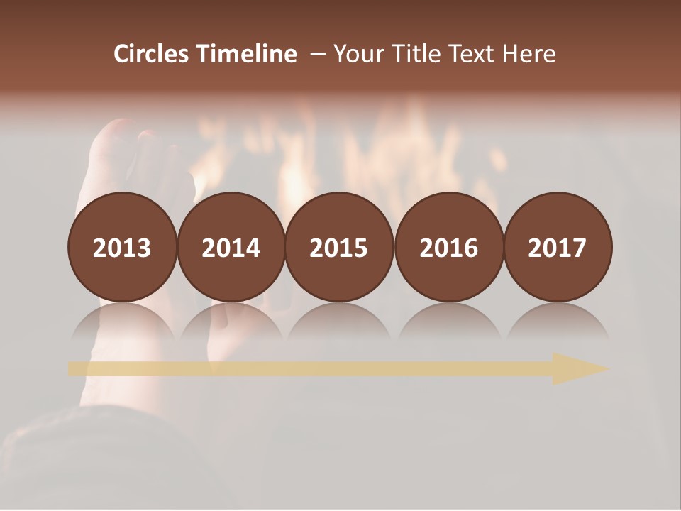 Feet Warming At A Fireplace PowerPoint Template