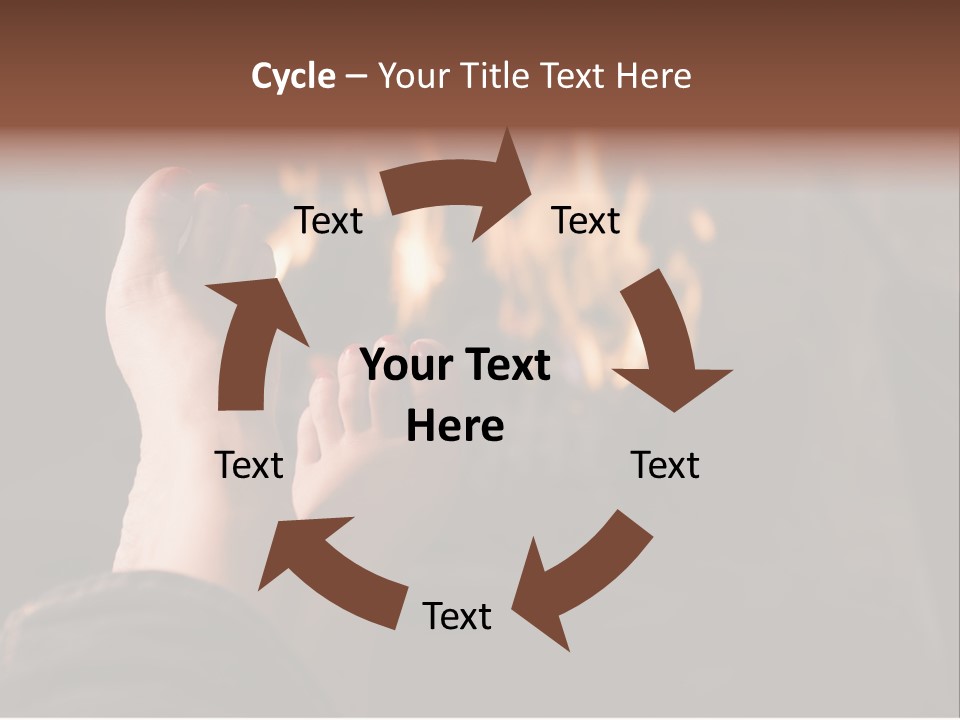 Feet Warming At A Fireplace PowerPoint Template