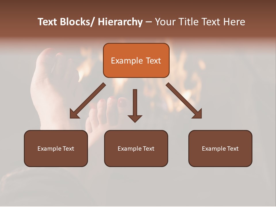 Feet Warming At A Fireplace PowerPoint Template