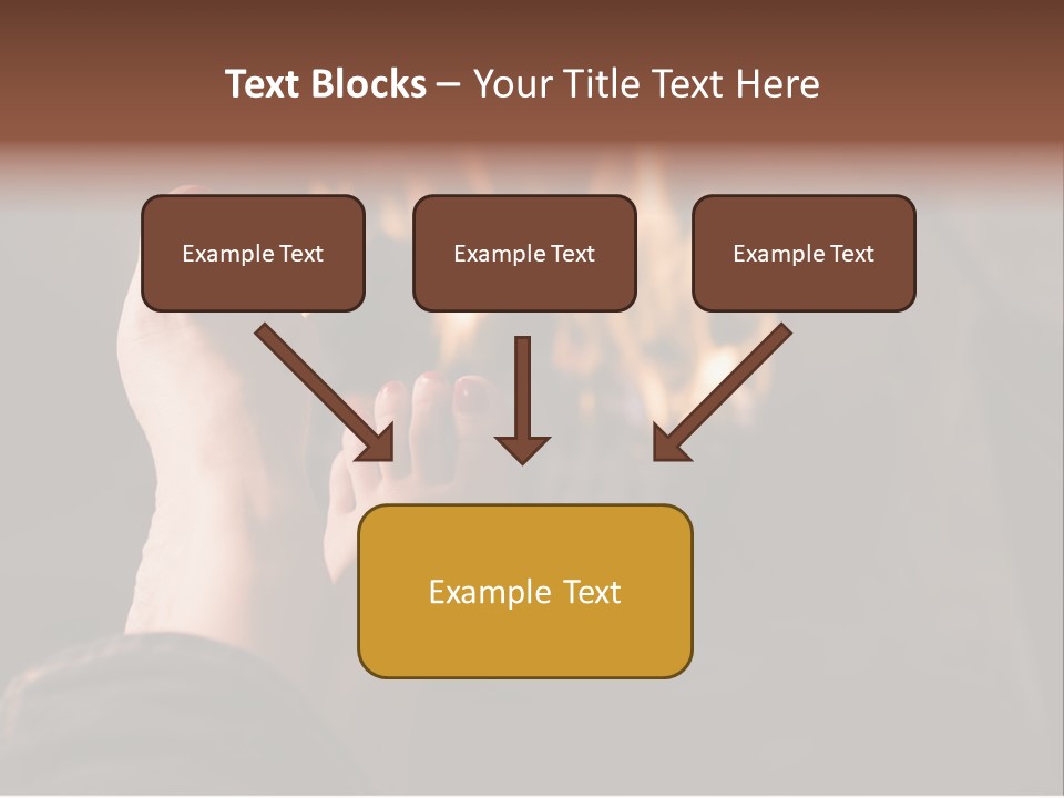 Feet Warming At A Fireplace PowerPoint Template