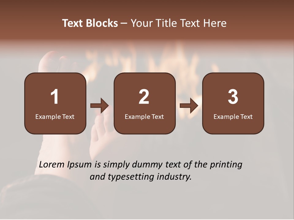 Feet Warming At A Fireplace PowerPoint Template