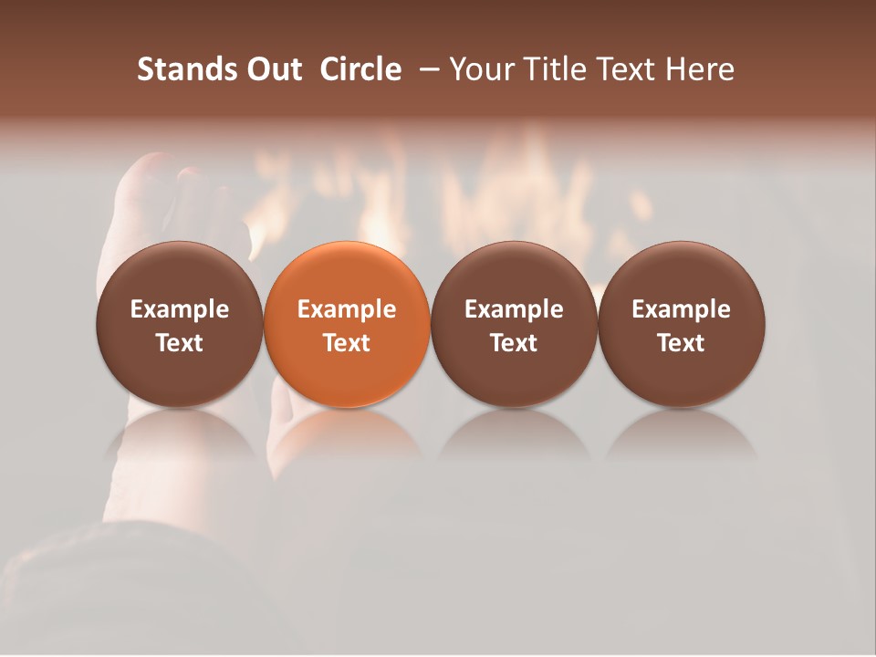 Feet Warming At A Fireplace PowerPoint Template