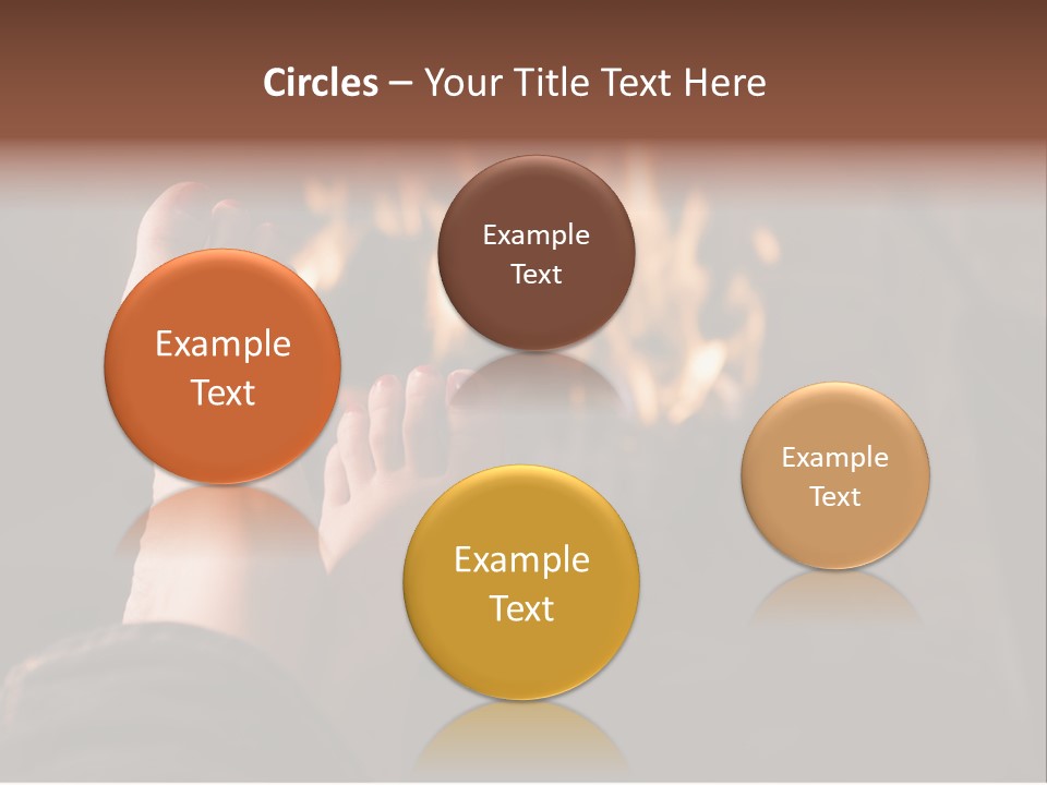 Feet Warming At A Fireplace PowerPoint Template