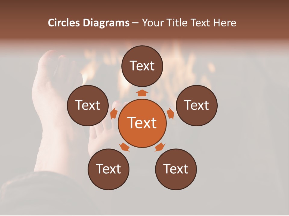 Feet Warming At A Fireplace PowerPoint Template