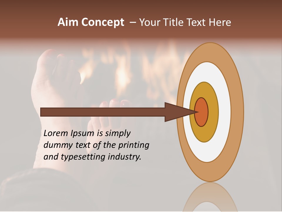Feet Warming At A Fireplace PowerPoint Template