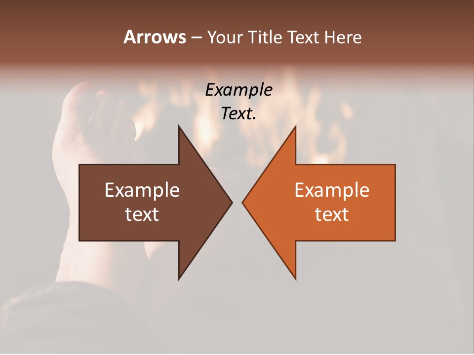 Feet Warming At A Fireplace PowerPoint Template