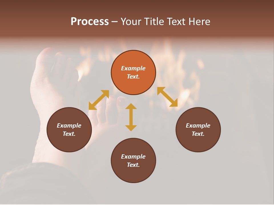 Feet Warming At A Fireplace PowerPoint Template