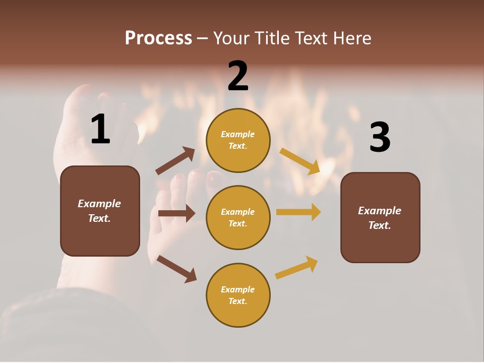 Feet Warming At A Fireplace PowerPoint Template