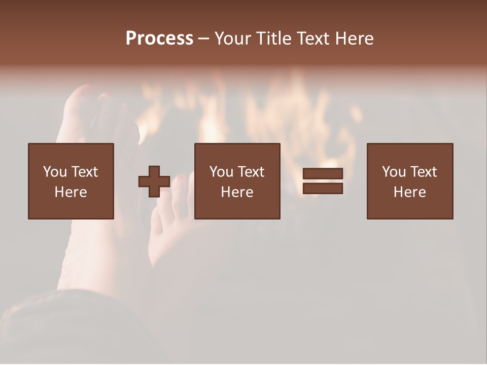Feet Warming At A Fireplace PowerPoint Template