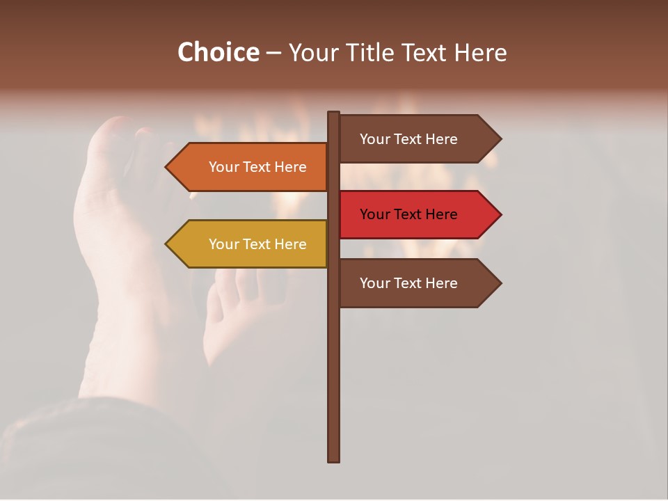 Feet Warming At A Fireplace PowerPoint Template