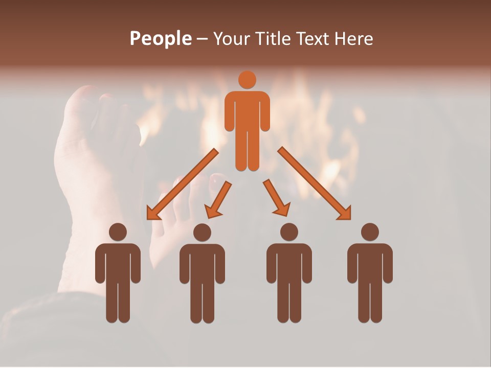 Feet Warming At A Fireplace PowerPoint Template