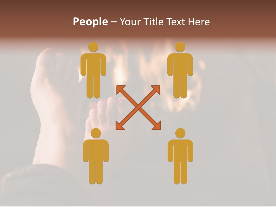 Feet Warming At A Fireplace PowerPoint Template