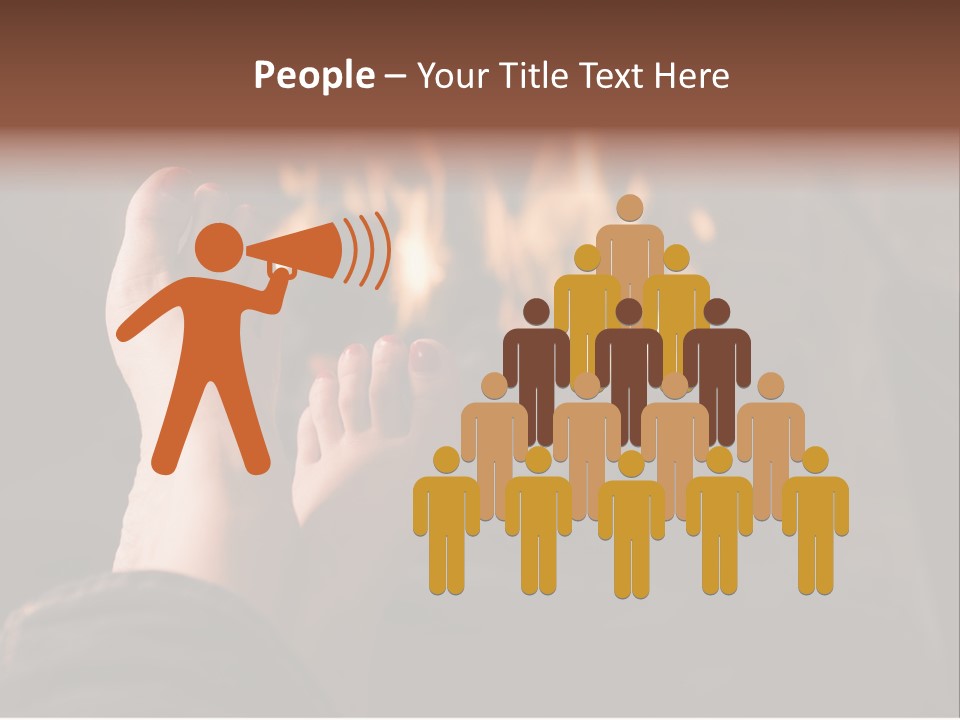 Feet Warming At A Fireplace PowerPoint Template