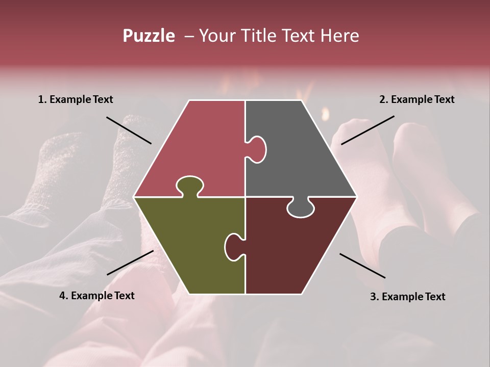 A Group Of People Laying In Front Of A Fire Place PowerPoint Template