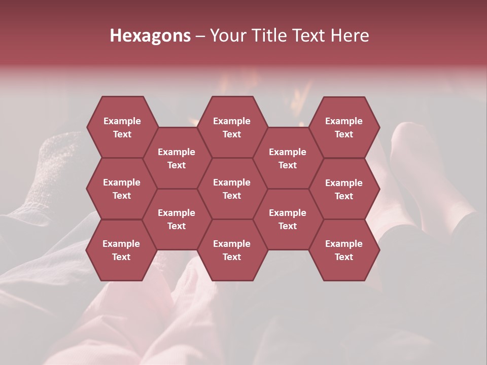 A Group Of People Laying In Front Of A Fire Place PowerPoint Template