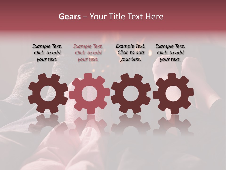 A Group Of People Laying In Front Of A Fire Place PowerPoint Template