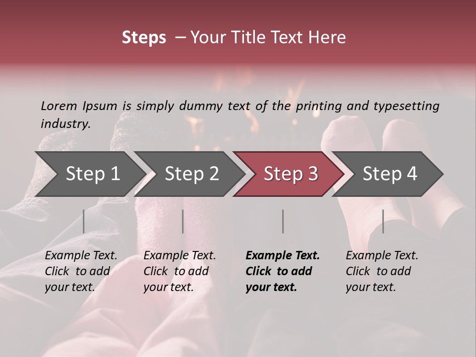 A Group Of People Laying In Front Of A Fire Place PowerPoint Template