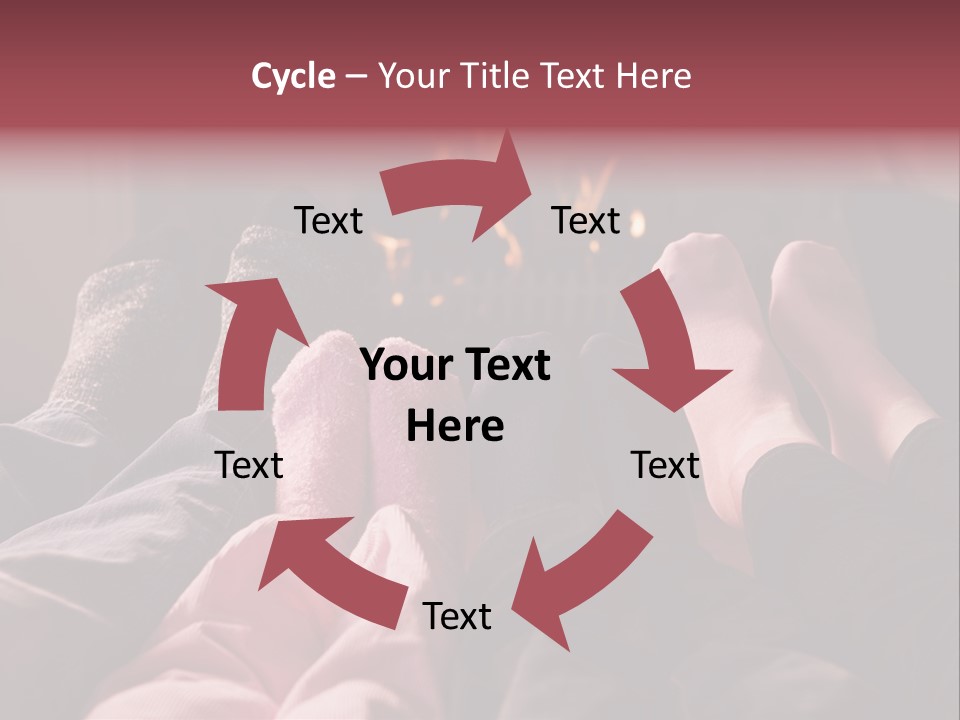 A Group Of People Laying In Front Of A Fire Place PowerPoint Template