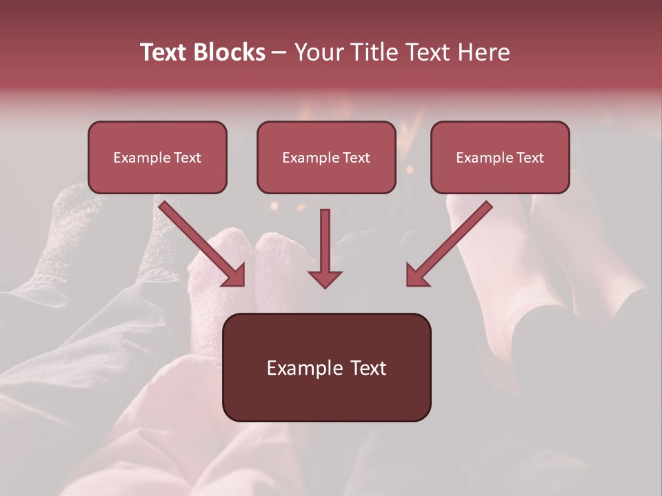 A Group Of People Laying In Front Of A Fire Place PowerPoint Template