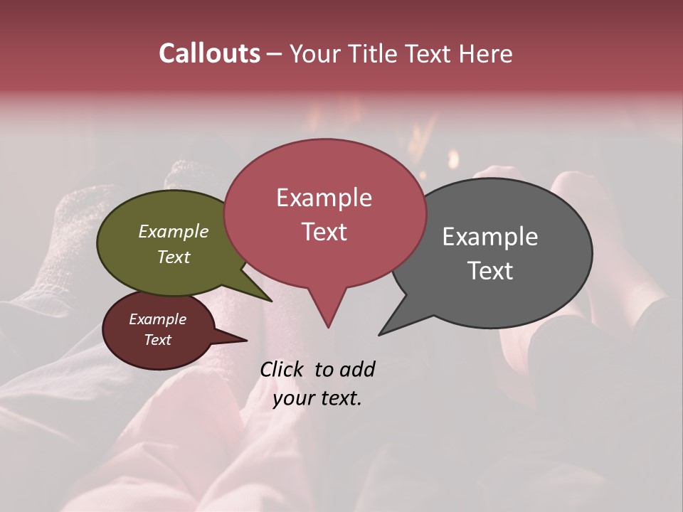 A Group Of People Laying In Front Of A Fire Place PowerPoint Template