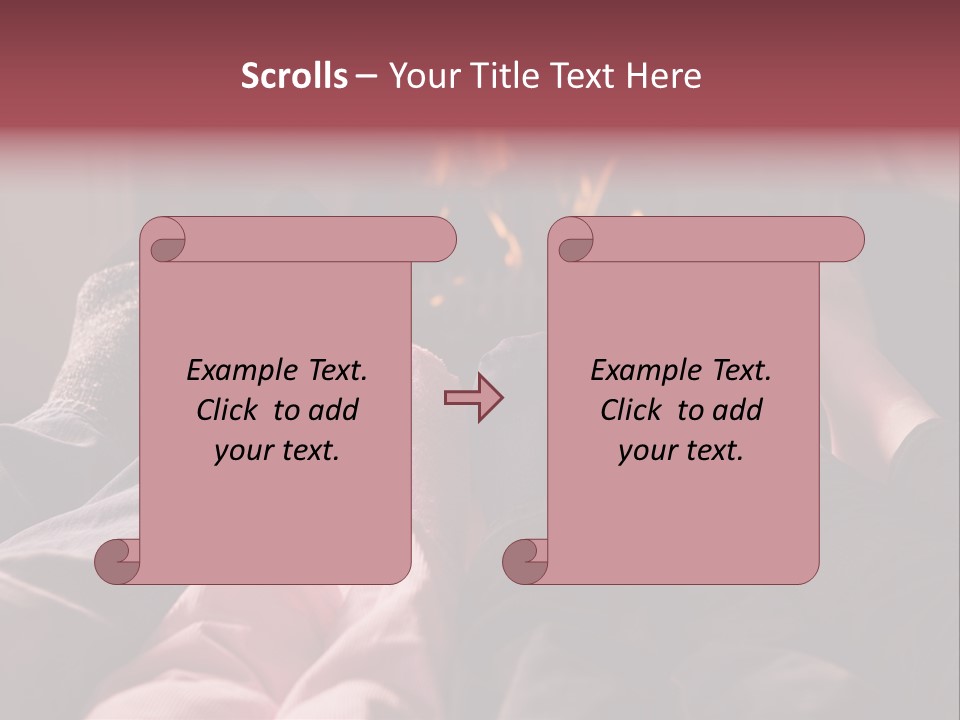 A Group Of People Laying In Front Of A Fire Place PowerPoint Template