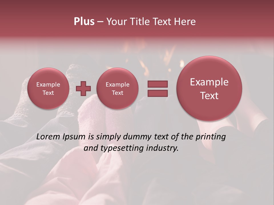 A Group Of People Laying In Front Of A Fire Place PowerPoint Template