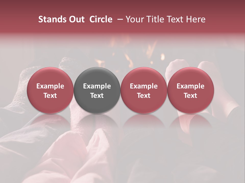 A Group Of People Laying In Front Of A Fire Place PowerPoint Template