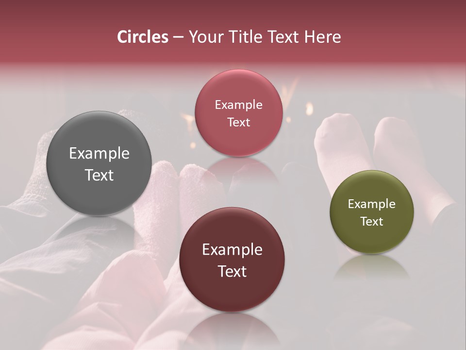 A Group Of People Laying In Front Of A Fire Place PowerPoint Template