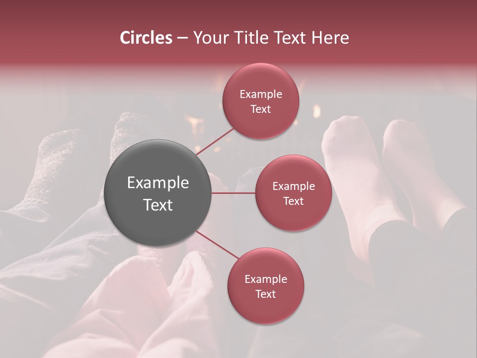 A Group Of People Laying In Front Of A Fire Place PowerPoint Template